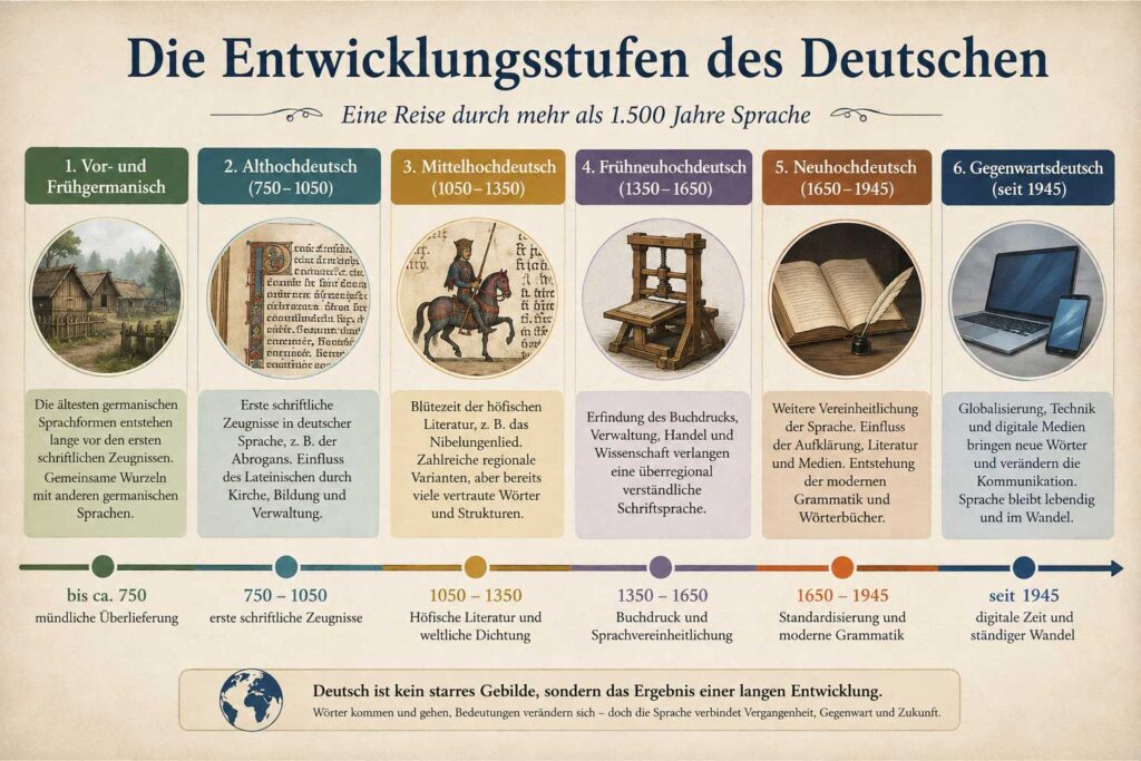 Die-Entwicklungsstufen-des-Deutschen