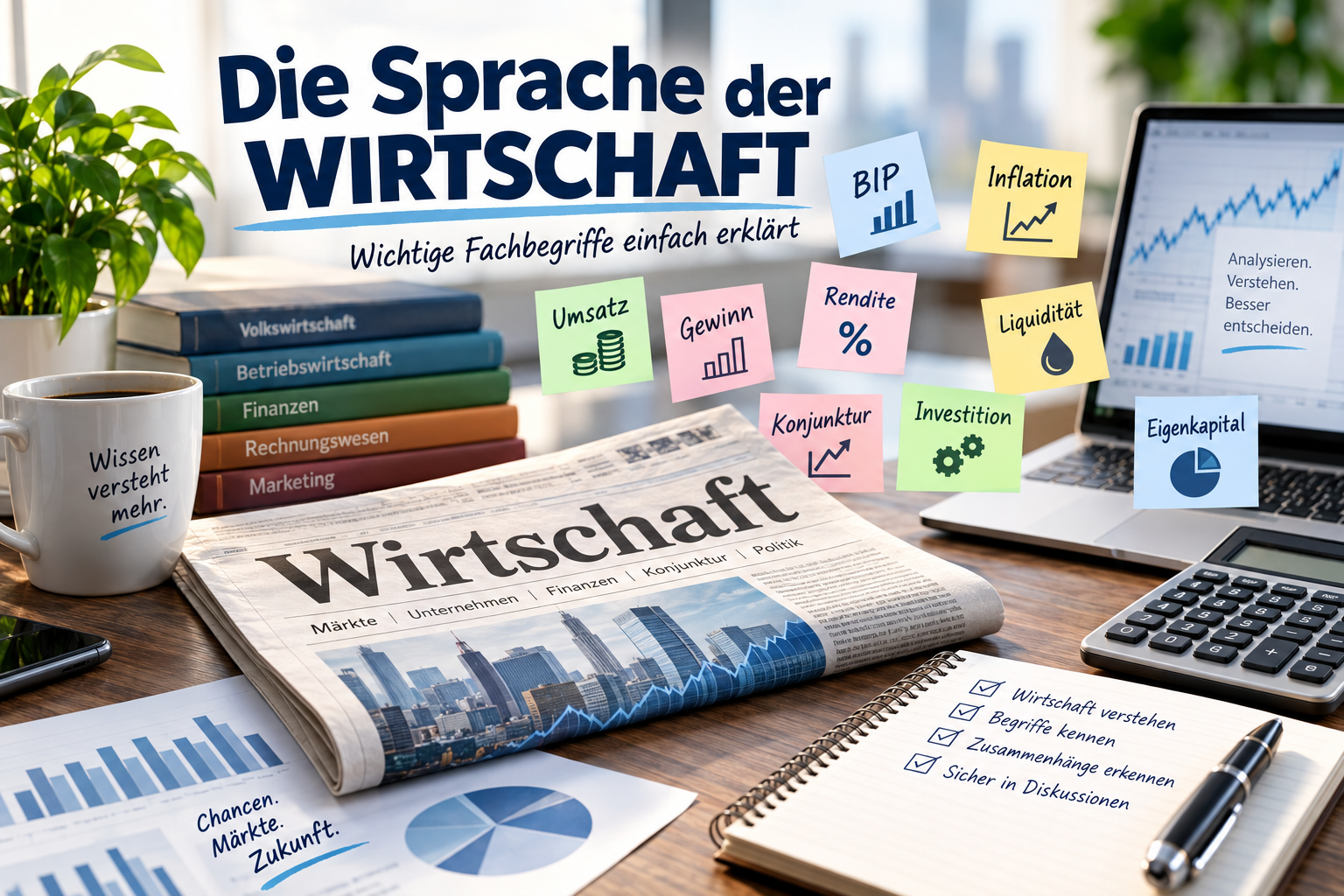 Fachwoerter der Wirtschaft mit Erklaerungen